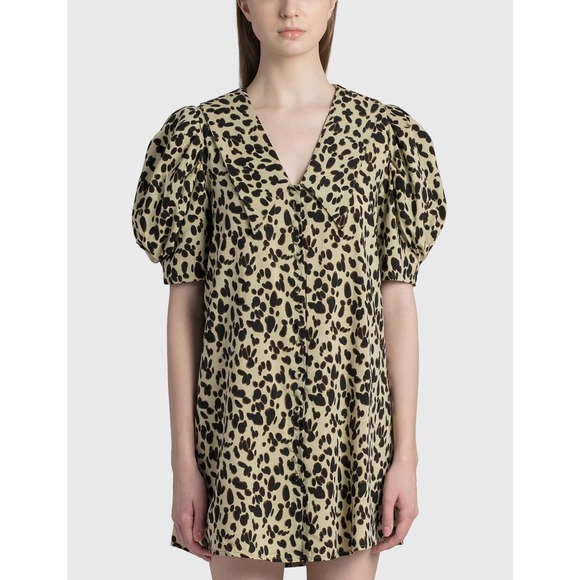 Rohe Emma Dress Pebble Print Collared Mini Dress Short Sleeve 2 US (34) Róhe NWT - Picture 8 of 16
